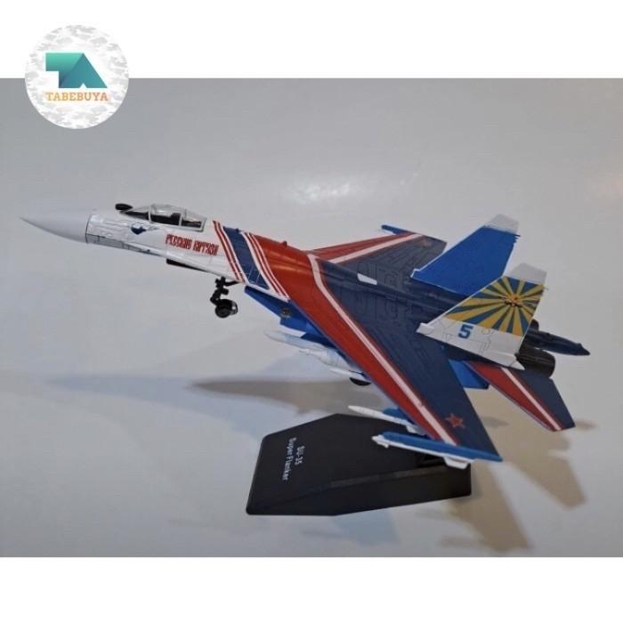 Diecast Pesawat Tempur Sukhoi Su-35 Super Flanker 1/100