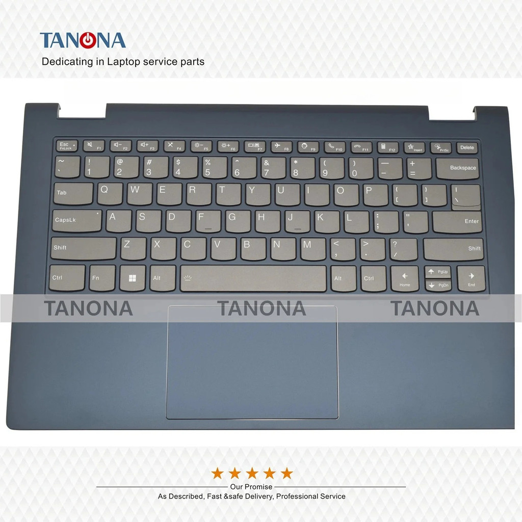 New 5CB1C92783 5CB1B39083 Blue for ThinkBook 14s Yoga ITL Laptop Top Case Palmrest Keyboard Bezel