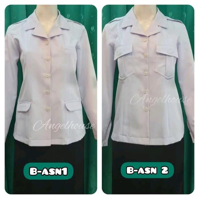 [PREMIUM] SERAGAM BAJU PUTIH PNS / ASN PPPK / PDH WANITA / PERAWAT / GURU