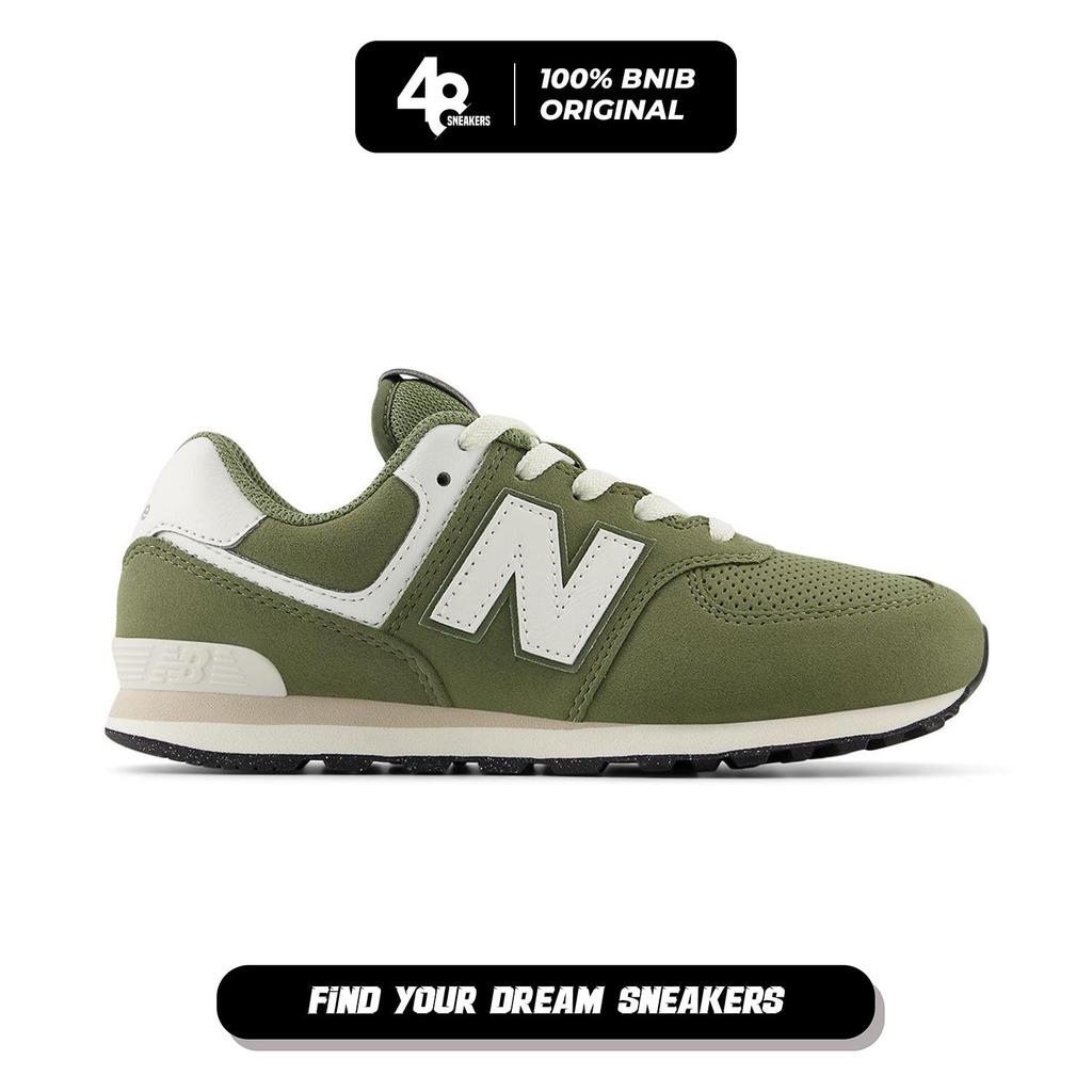 Sepatu Sneakers Unisex NB 574 GS Dark Olivine (GC574GCE) Original