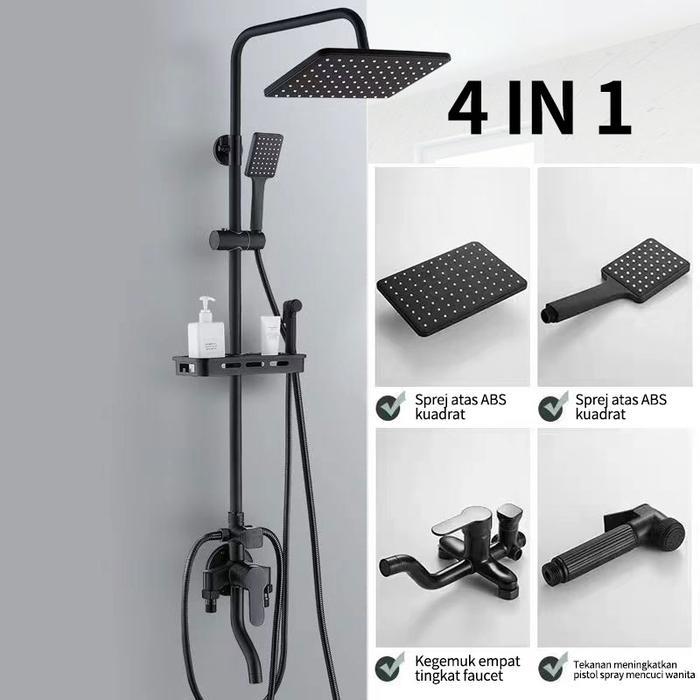 Toto - Sus304 Kamar Mandi Rain Shower + Keran Cabang Shower Set