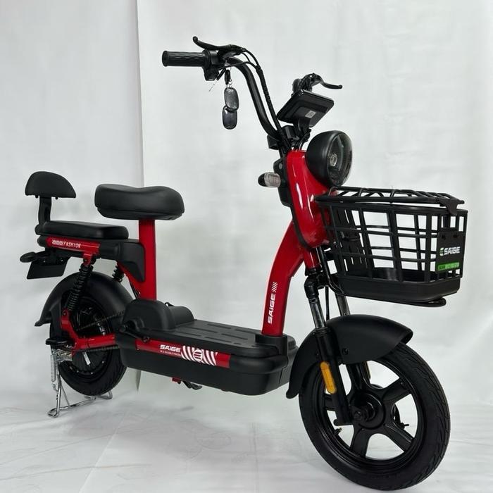 SEPEDA LISTRIK RODA 2 | SAIGE M35 - MERAH