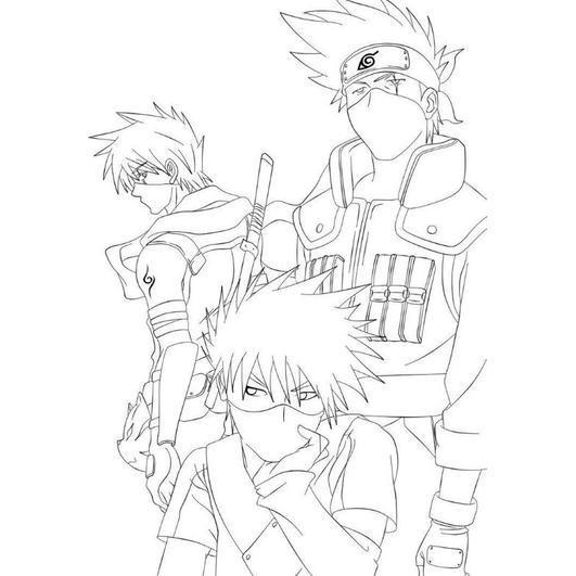 Sketsa Mewarnai Tema Naruto And Friends Isi 50 Lembar Buku Mewarnai