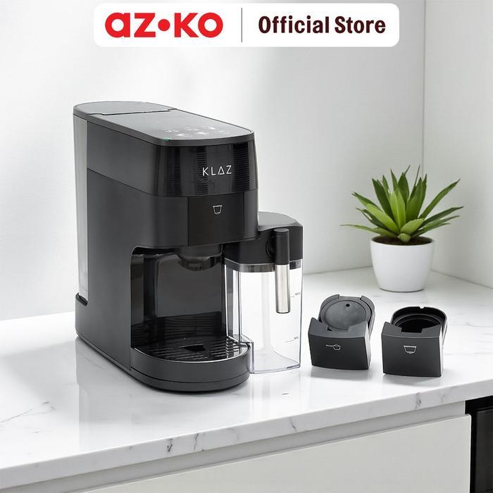 AZKO Klaz Coffee Maker Capsule Dengan Frother Touch - Hitam Mesin Kopi Coffee Machine Alat Pembuat