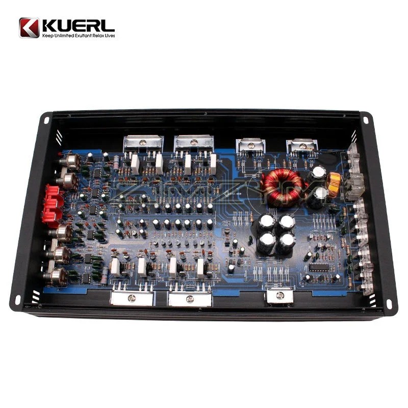 12V Car Audio Amplifier AB Class High-Power Audio Upgrade Modification Four-Way Car Power Amplifier