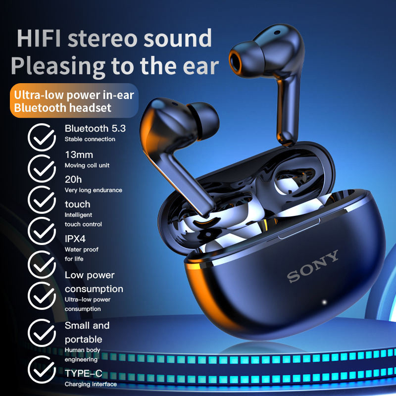 Original Sony Air 7 Earphone TWS Bluetooth Headset HiFi Wireless Headphone Mic Noise Reduction