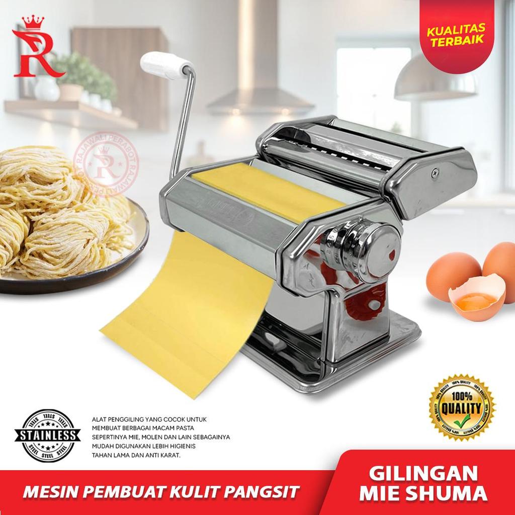 Gilingan Mie Molen Mesin Pembuat Kulit Pangsit Shuma