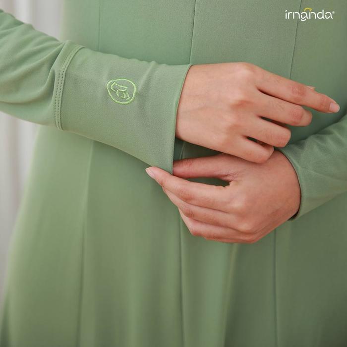 zeni Gamis Jersey Rempel Gamis Jersey Korea Dress Polos Premium Nada Irnanda- By Click Fit Muslim