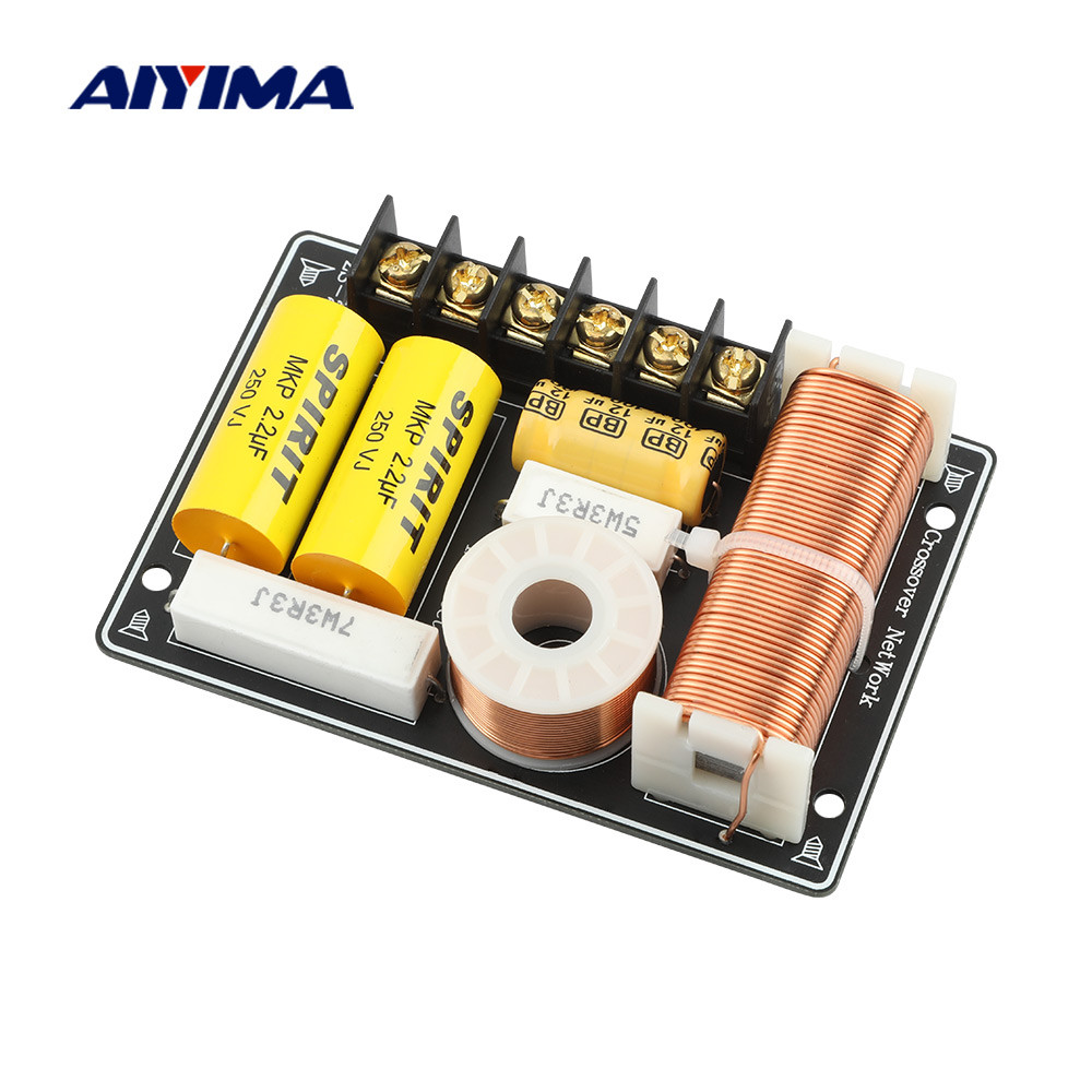 AIYIMA 150W 2 Way Audio Crossover Tweeter +Bass Speaker Independent Speakers Filter High Low
