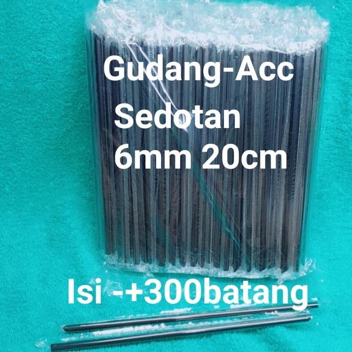SEDOTAN 6MM 20CM HITAM BUNGKUS PLASTIK STERIL SEDOTAN BUBLE KECIL JUS