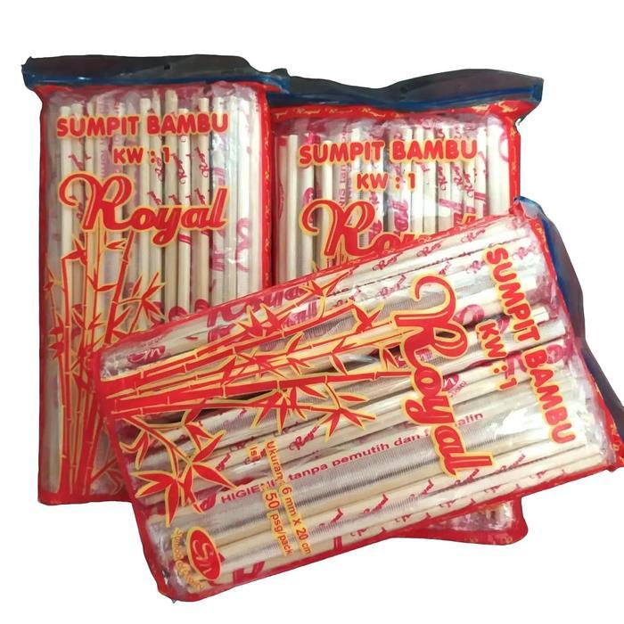 sumpit bambu isi 50 pcs sumpit bambu sumpit bakmi