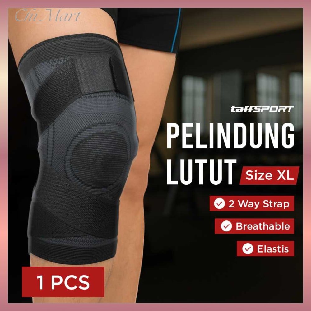 Taffsport Pelindung Lutut Knee Support Compression Sport Fitness 1 Pcs- El06