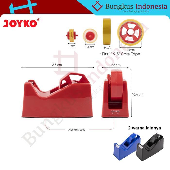 "New" Tape Dispenser Joyko TD 103 / TD103 / Pemotong / Tempat Lakban Isolasi