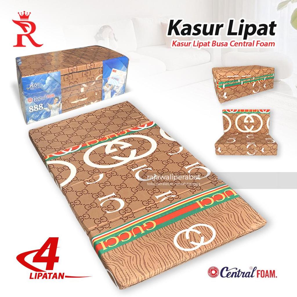 Kasur Busa Anti Kempes Kasur Lipat Portable Praktis Central Foam 90x200