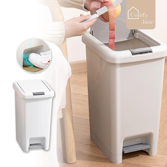 Comfyjane Tempat Sampah Injak Kaki Tempat Sampah Dapur Penyimpanan Sampah Organizer Rumah Dengan