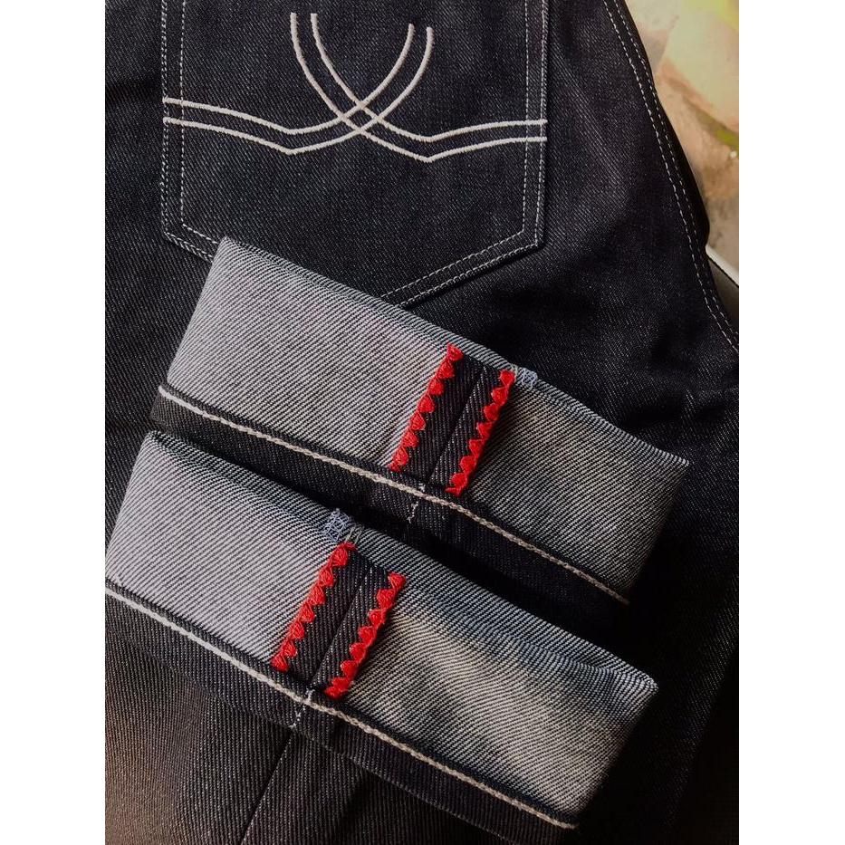 DENIM SELVEDGE ANALOG /SELVEDGE DENIM ACCENT 15 OZ/ DENIM SELVEDGE CELANA DENIM PRIA DENIM ANALOG /