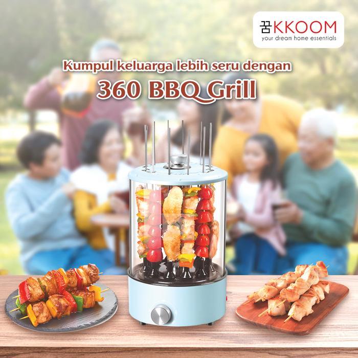 KKOOM 360 Rotating BBQ Grill Mesin Panggang Sate Kebab / BBQ Elektrik