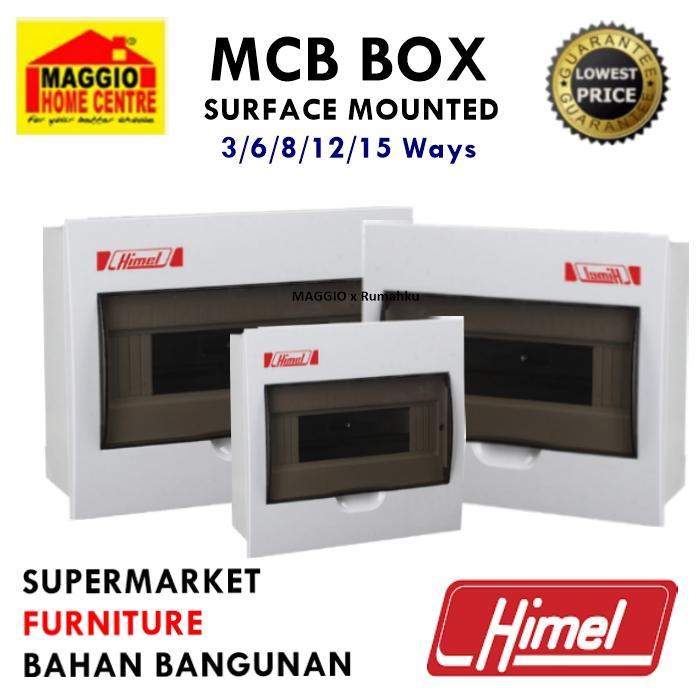 KOTAK BOX MCB - PANEL BOX PLASTIK - MCB BOX 4 - 12 Ways - HIMEL