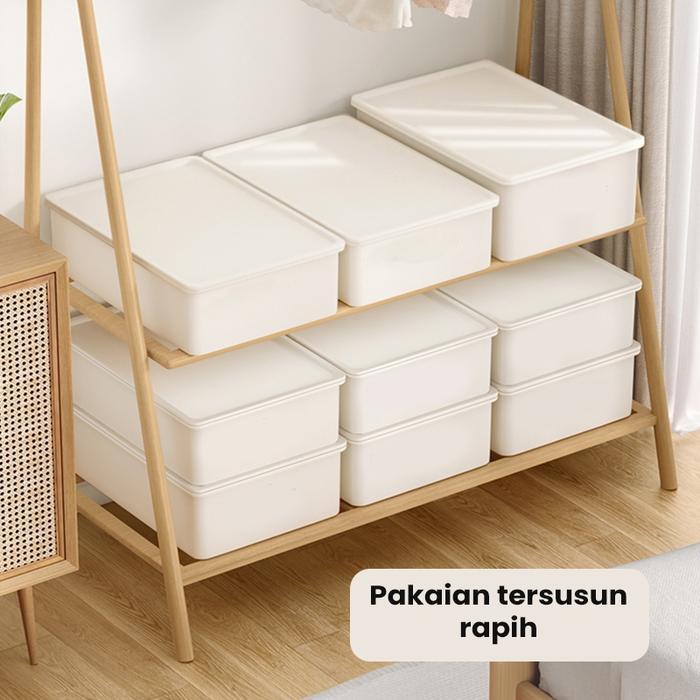 Kotak Penyimpanan Pakaian Dalam / Box Underwear / Storage Box / Box Organizer / Laci Plastik PP /