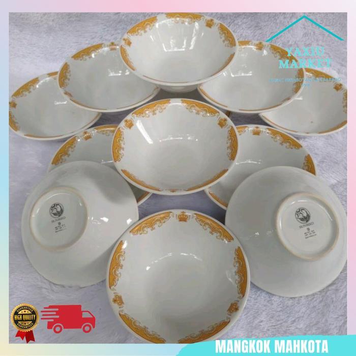 Mangkok Mahkota harga perlusin Mangkok Keramik Dapur