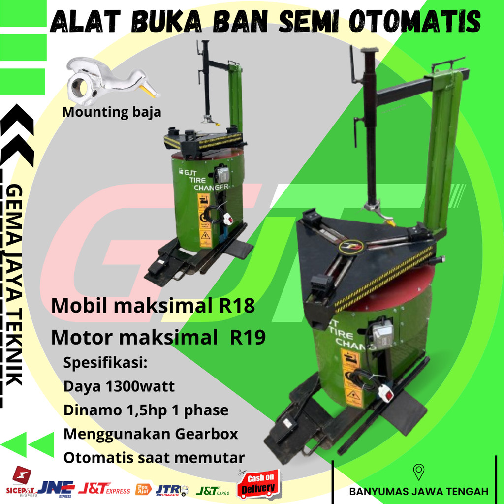 Alat Buka Pasang Ban motor mobil Semi Otomatis TyreChanger Semi otomatis