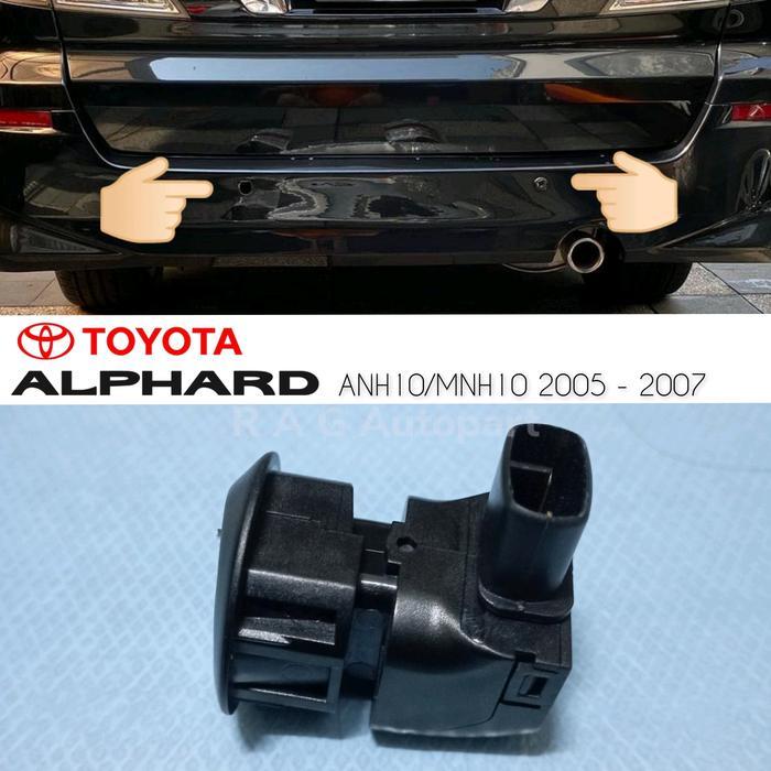 Ready Sensor Parkir Mundur Alphard ANH10 MNH10 2005 2007 Belakang Tengah
