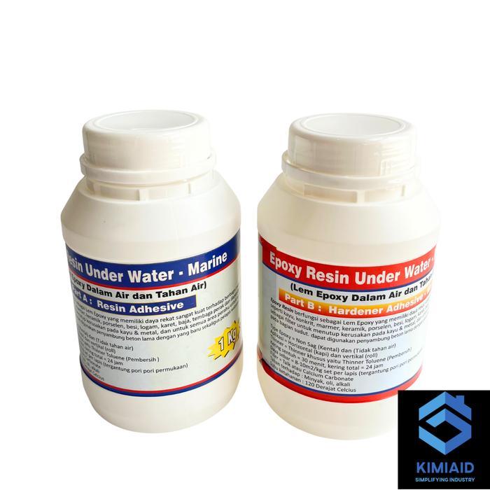 [] Epoxy Resin Under Water - 2Kg - Lem Epoxy Tahan Air - Lem Beton