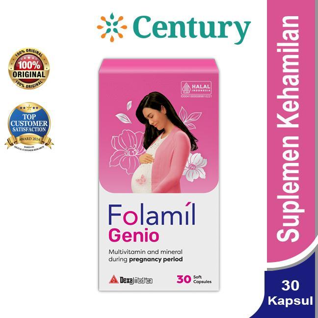 NEW PRODUCT FOLAMIL GENIO & FOLAMIL GOLD 30 KAPSUL - SUPLEMEN DENGAN DHA DAN MULTIVITAMIN