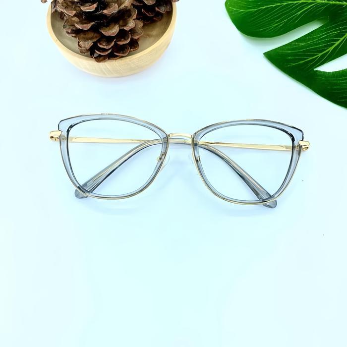 Kacamata Cat Eye Minus 0.25 S/D 6.00 Frame 95920 Minus Photocromic Korea Style Viral Termurah (Free