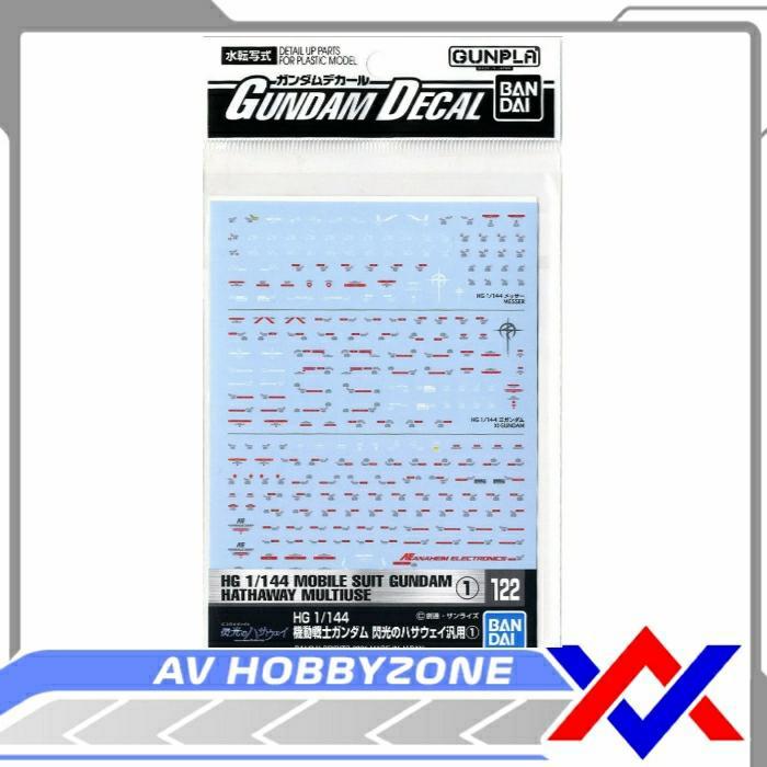 Gundam Decal 122 HG 1/144 Mobile Suit Gundam Hathaway Multiuse