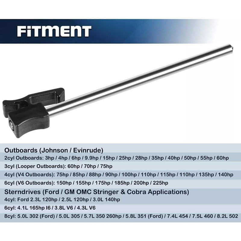 432453 Outboard Tilt Pin Assembly Fit For 1980-1990 Johnson Evinrude Outboard 4Hp-15Hp Replace Oem