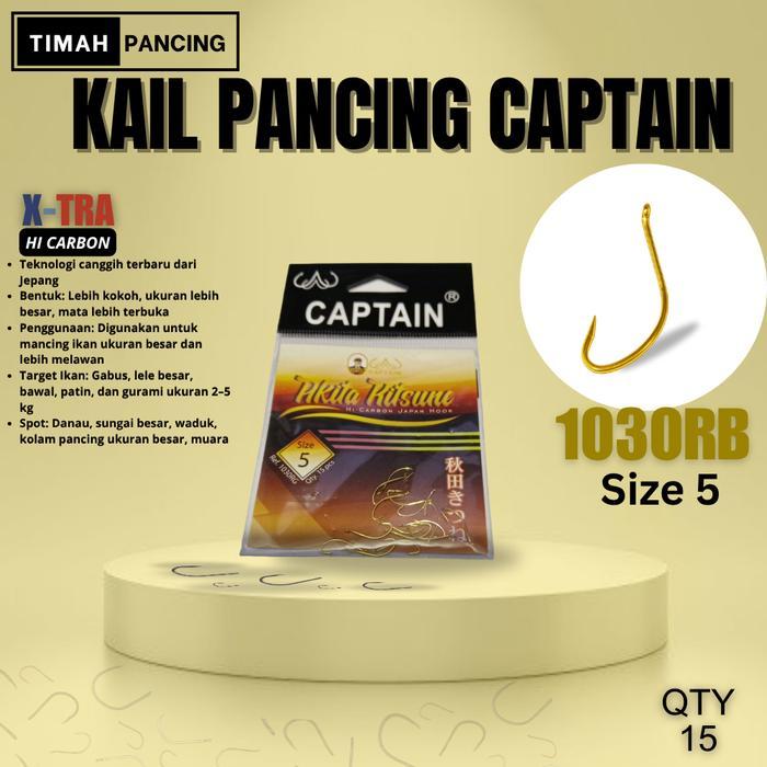 Kail Captain 1030 Ring Gold Original - Mata Kail berwarna emas
