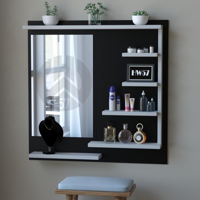 Meja Rias Minimalis Gantung Rak Dinding cermin Rak Kosmetik Murah Kayu Furniture