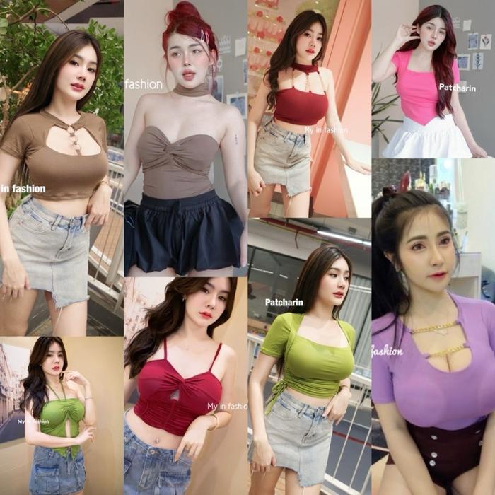 Atasan crop wanita Top bkk