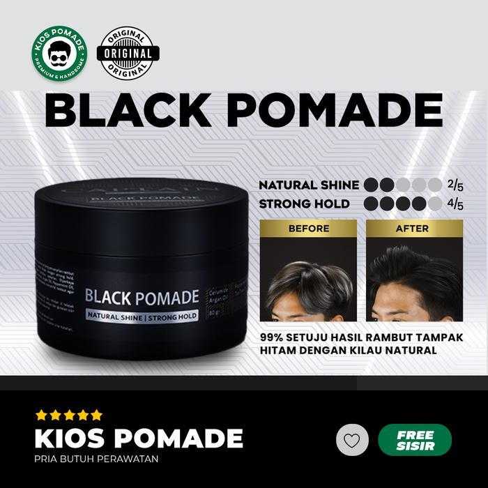 Pomade Waterbased Captain Black Pomade - Penghitam Rambut Uban