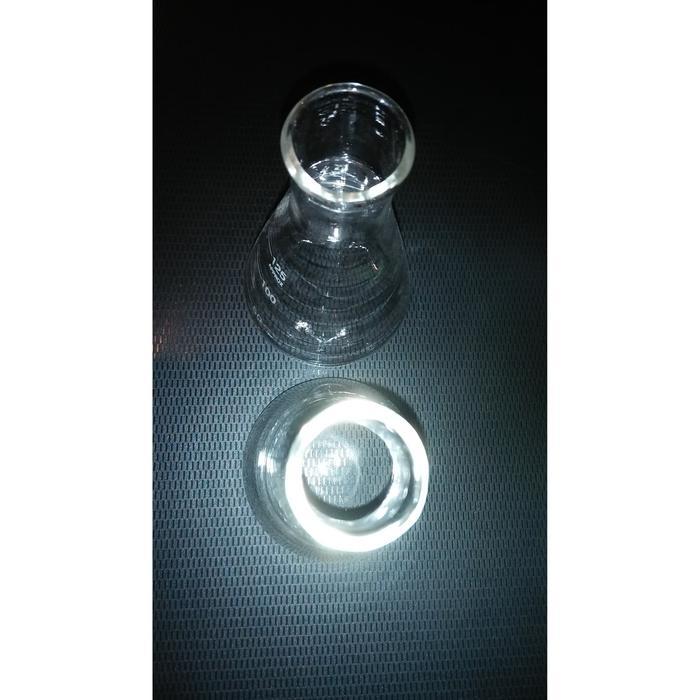 ERLENMEYER KACA CAP 125 ML - PYREX, BOROSDILICATE TAHAN PANAS