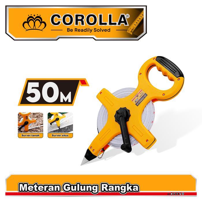 Corolla Meteran Tancap Corolla Meteran Tanah Meteran Roll 30 Meter/50 Meter/100 Meter