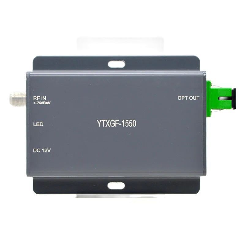 BELI SEKARANG New 1550nm FTTH CATV Mini Optical Fiber Transmitter NO Power Adapter SC/APC Connector 