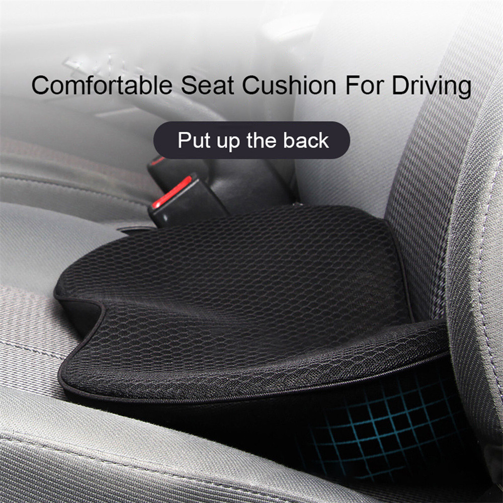 2 In 1 Car Seat Cushion Driver Seat Memory Foam Cushion Cushion Hip Cushion Breathable Increase