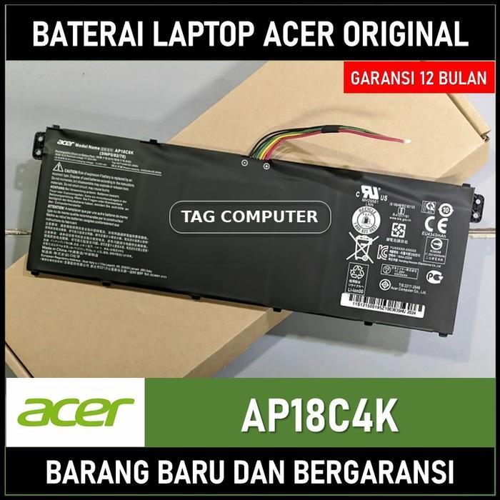 BERGARANSI BATERAI ACER AP18C4K ( 3INP5/81/86 ) 11.4V AP18C8K AP18C4K ORIGINAL