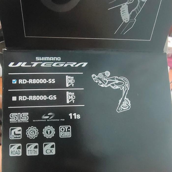 Rear Derailleur Shimano Ultegra Rd-R8000 Gs/Ss 11 Speed Medium Short Cage Rd Ultegra R8000 Original