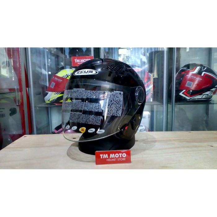Helm Zeus Z610 Black Glossy / Half Face Zeus
