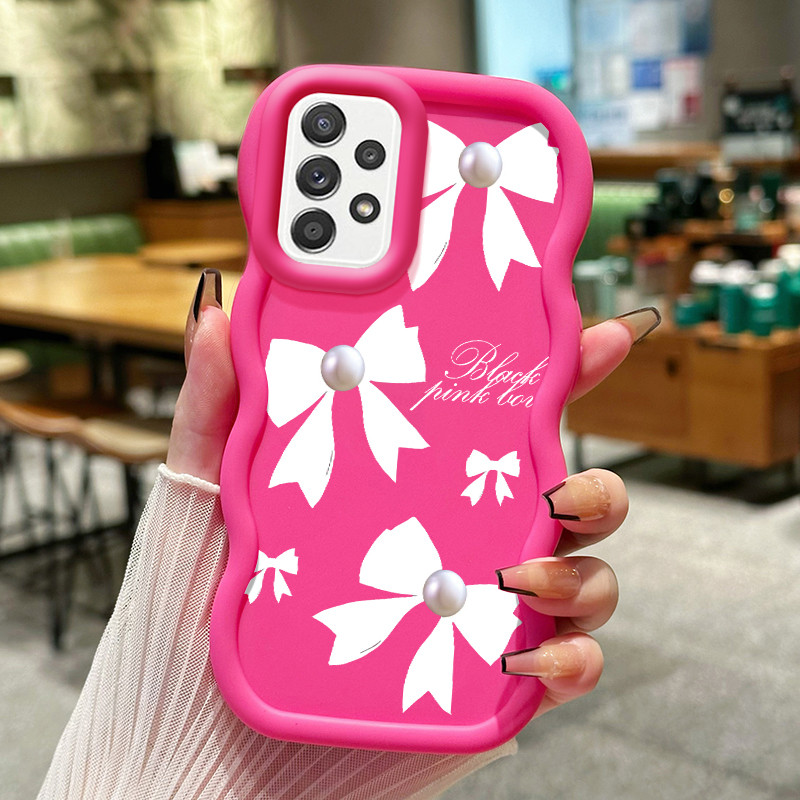 Casing Untuk Samsung A52 4G A52 5G A52s Case Casing Butterfly putih pola HP Cesing lunak Silikon Sof