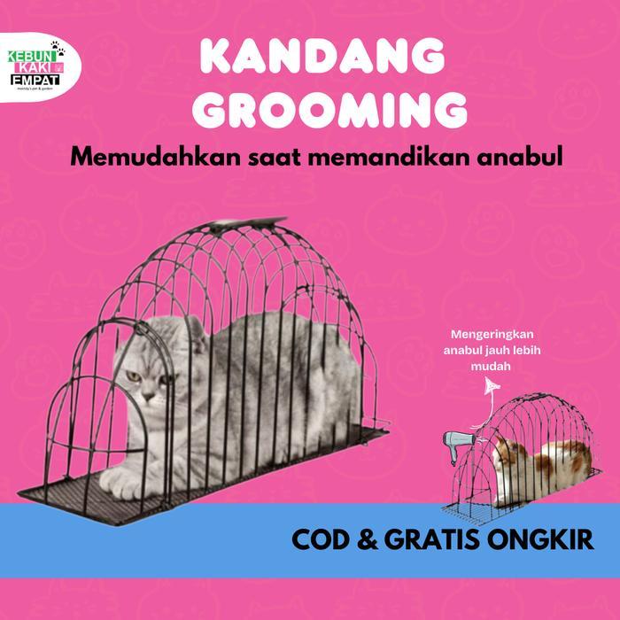 Kandang Groming Kucing Tempat Mandi Kucing