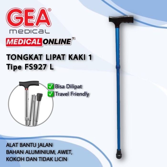 Ready TONGKAT KAKI 1 ALAT BANTU JALAN TONGKAT LIPAT GEA MEDICAL ONLINE