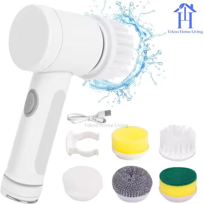 Magic Brush Sikat Pembersih Elektrik Kamar Mandi/Toilet/Dapur/Karpet Cleaning Brush