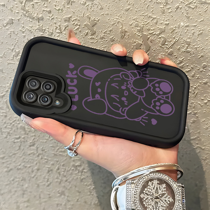 Casing Hp Untuk Samsung Galaxy A12 4G A12 5G F12 M12 A22 M22 Case Casing pola Cute Kucing Kelinci Ce