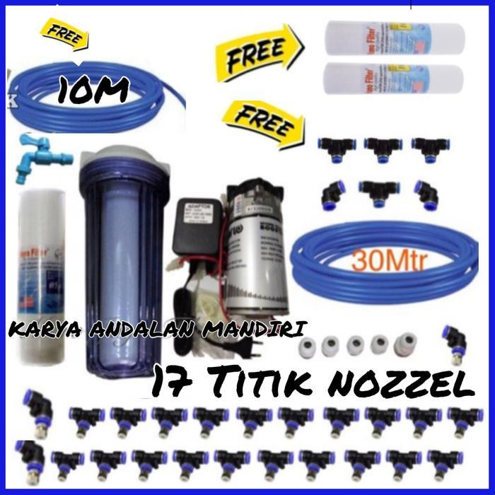 Mesin Embun Kabut Walet 17 Titik Nozzle Spayer Misting Kabut Walet