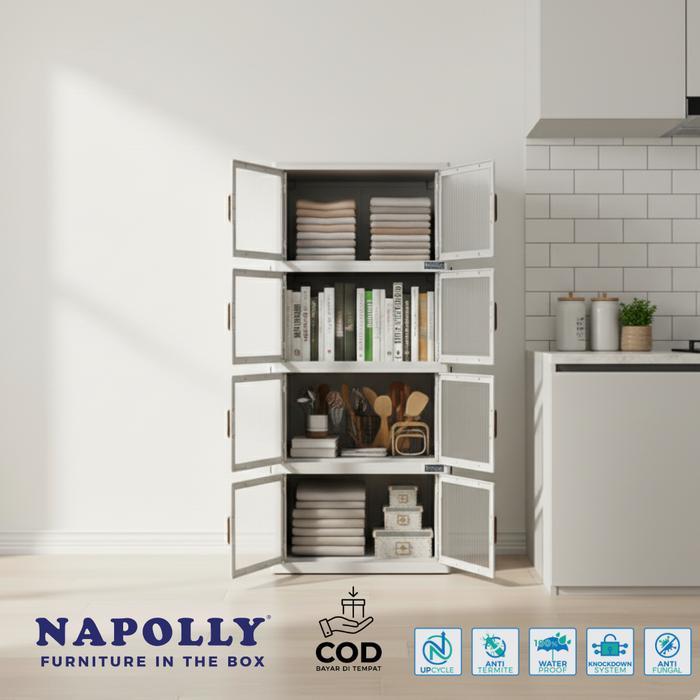 Lemari Tas 4 susun / Lemari baju / Lemari Sepatu / Kabinet Barang / Box penyimpanan Barang