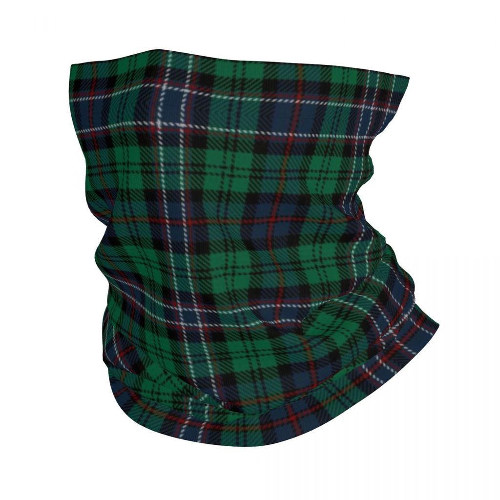 Scottish National Tartan Winter Headband Neck Warmer Men Hiking Running Tube Scarf Popular Gingham